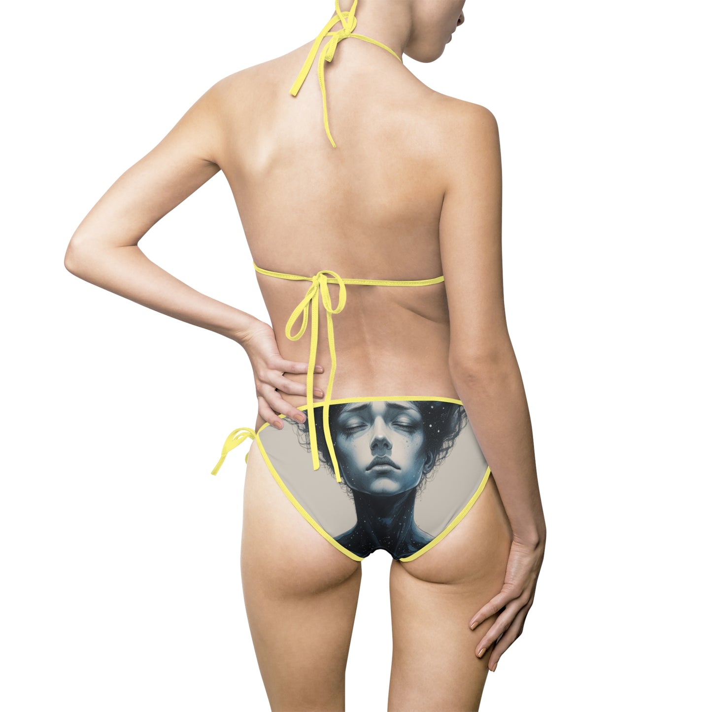 Ethereal Cosmic Women’s Bikini Swimsuit with Unique Design