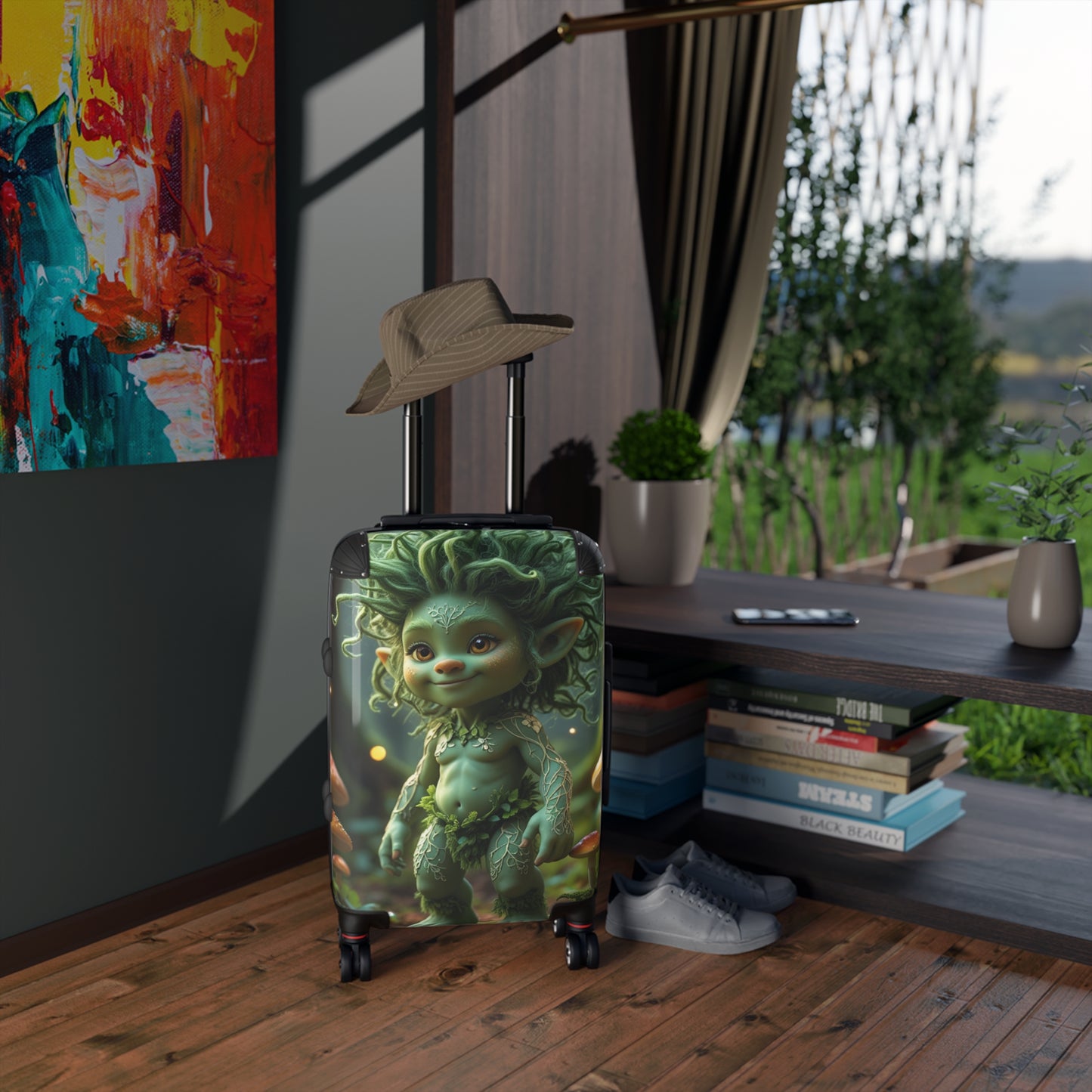Enchanted Forest Suitcase - Whimsical Travel Luggage for Adventurers