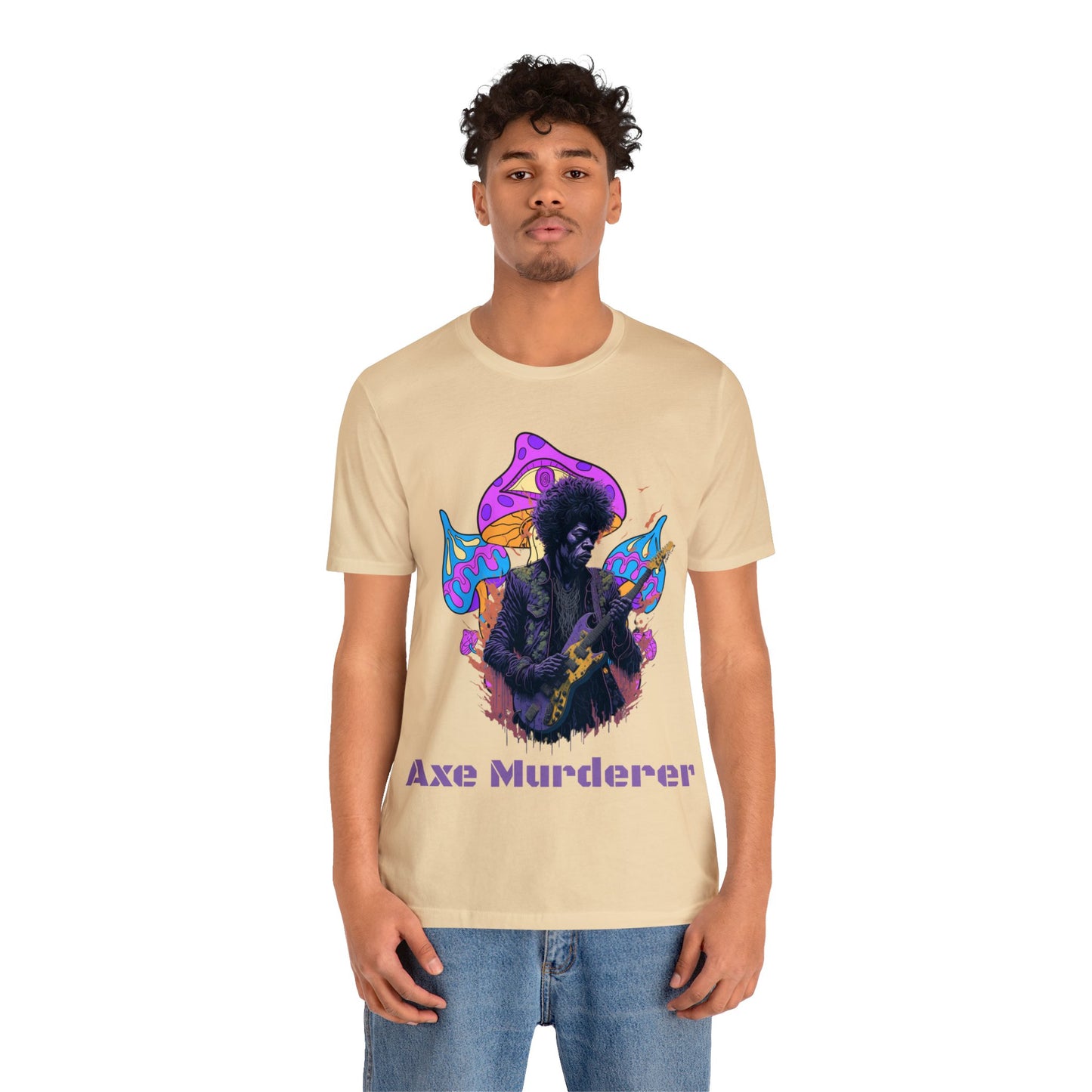 Axe Murderer | Guitar Hero | Psychedelic | Mushroom | Trippy | Unisex | Men's | Women's | Tee | T-Shirt