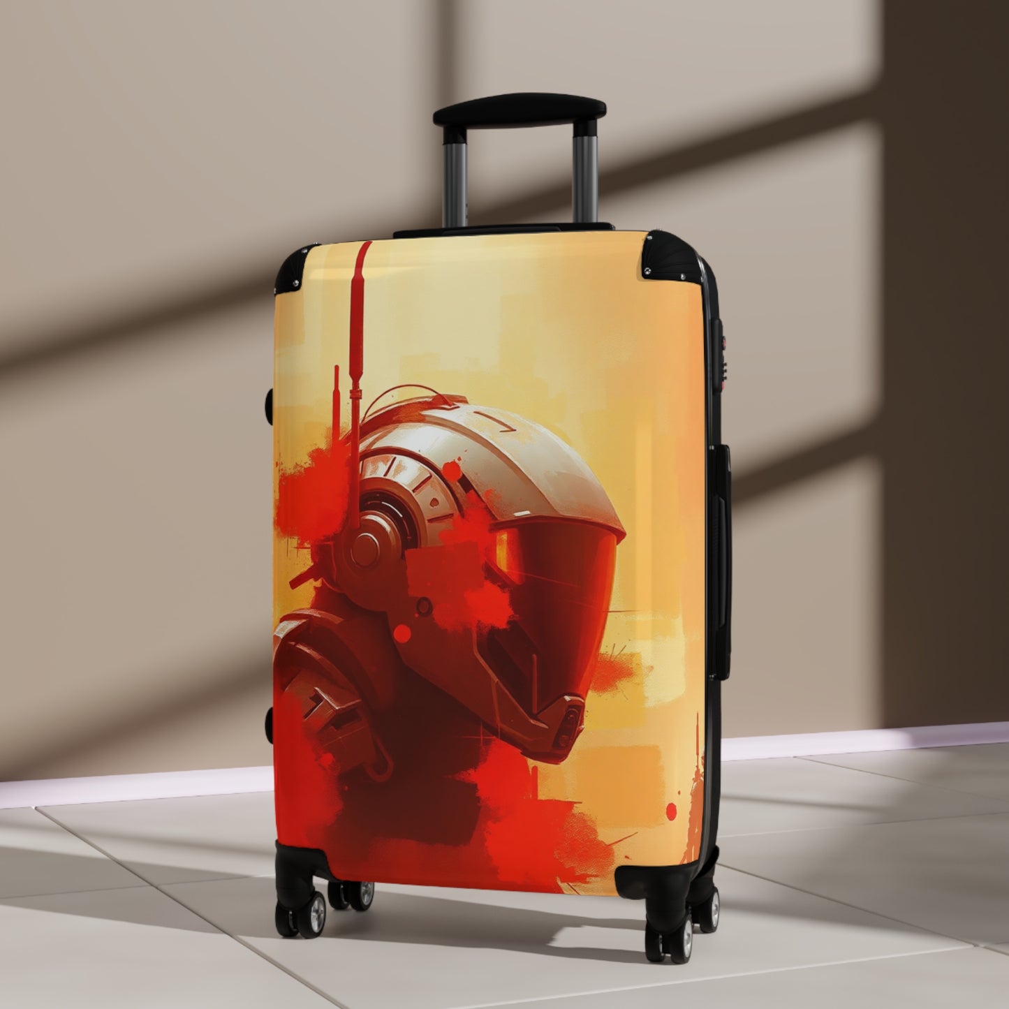 Futuristic Travel Suitcase with Bold Design