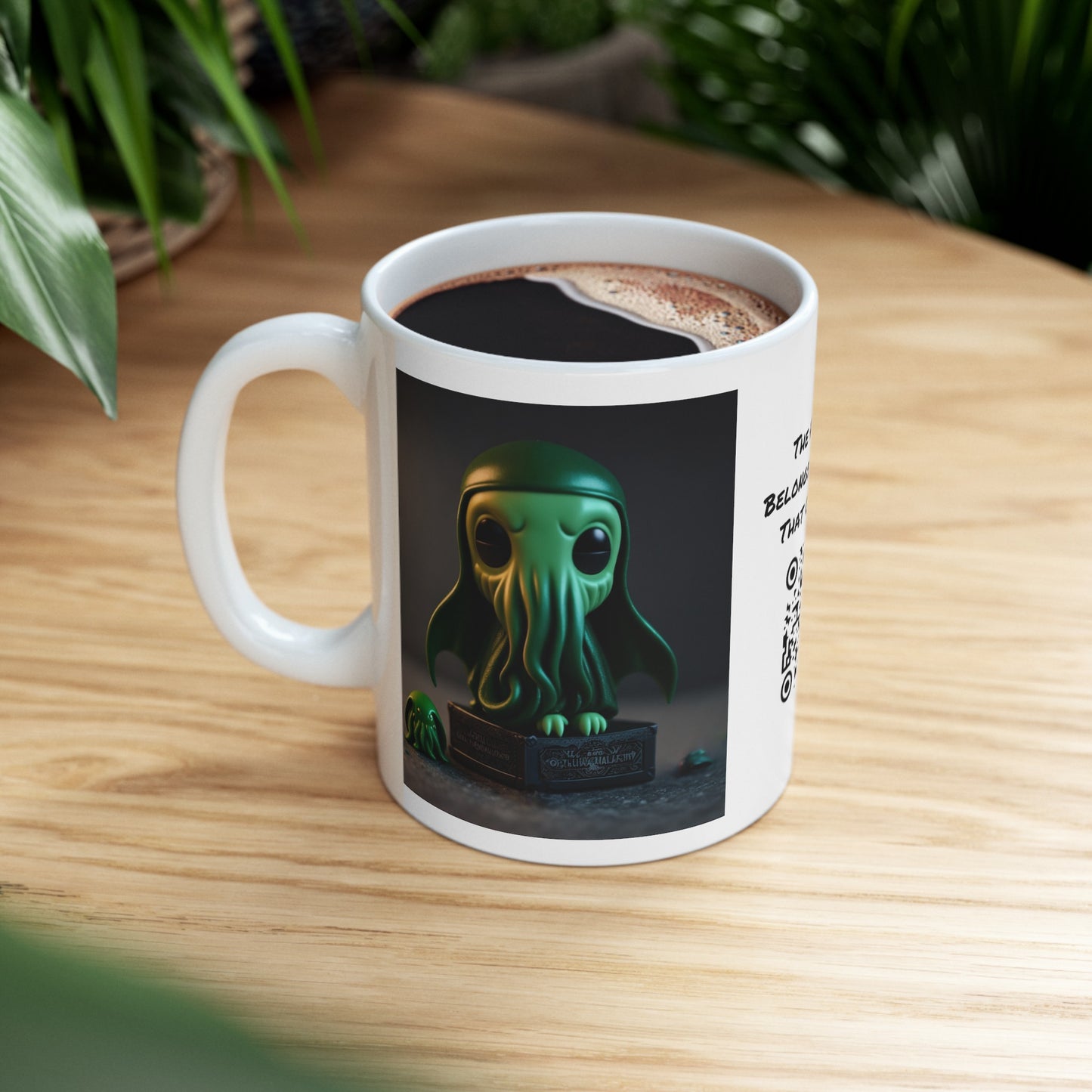 Cthulhu Pop Mug | H.P Lovecraft | The Book | Geek Gift | Fantasy Character | Sci Fi Lovers | Cute | Coffee |  Tea |  Hot Chocolate | 11oz