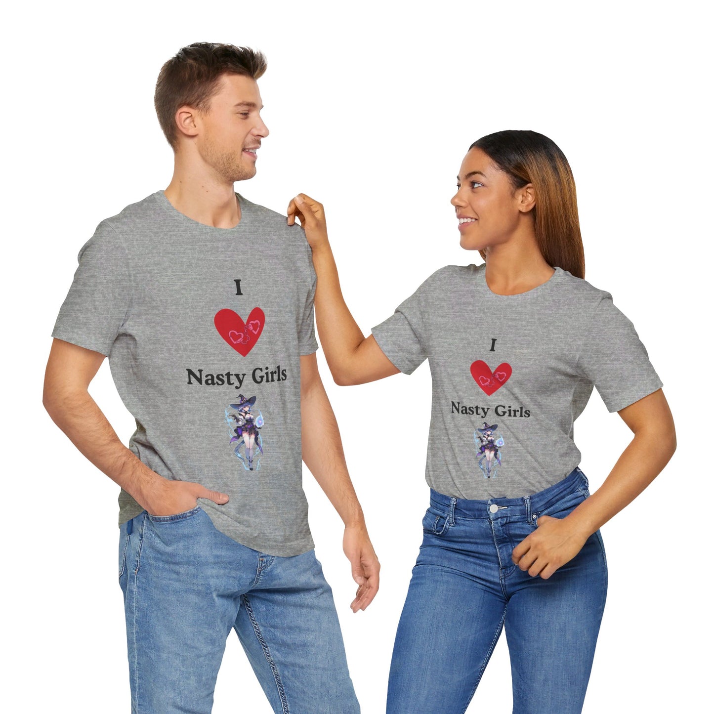 I Heart Nasty Girls | Funny | Kink Friendly | Waifu | Men's | Women's | Tee | T-Shirt