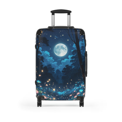 Moonlit Forest Suitcase - Stylish Travel Luggage with Dreamy Design