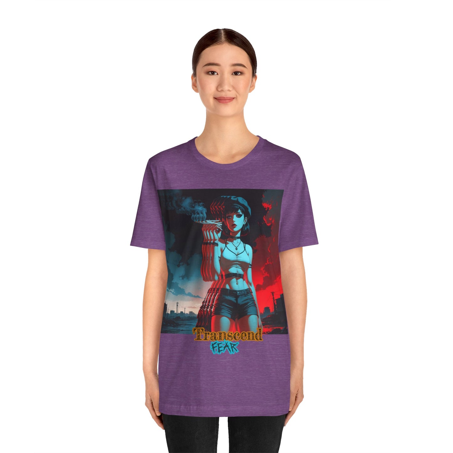 Transcend Fear Graphic Tee - Unisex Jersey Short Sleeve T-Shirt
