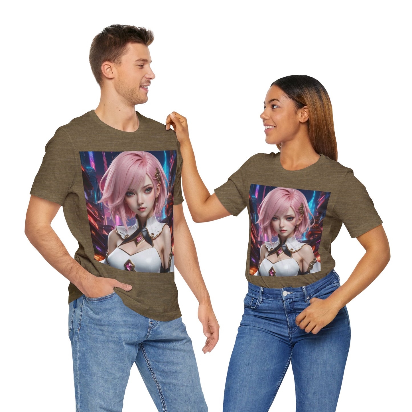 Kawaii Desu | Cute | Anime | CGI | Gamer | Fantasy Girl | Geek Gift | HD Graphics | Weeb | Waifu | Unisex | Men's | Women's| Tee | T-Shirt