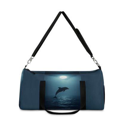 Ocean-Inspired Dolphin Duffel Bag - Travel Essential for Beach Lovers