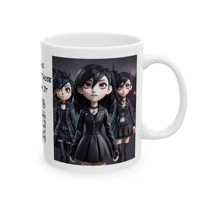 The Weyward Sisters | HD Graphic | 3D Animation | Macbeth | Shakespeare | Goth | Emo | Coffee | Tea | Hot Chocolate | 11oz | White Mug