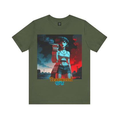 Transcend Fear Graphic Tee - Unisex Jersey Short Sleeve T-Shirt