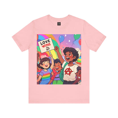Love Wins | Inspirational | Anarchy | Alternative Living | Unisex | Men's | Women's | Tee | T-Shirt
