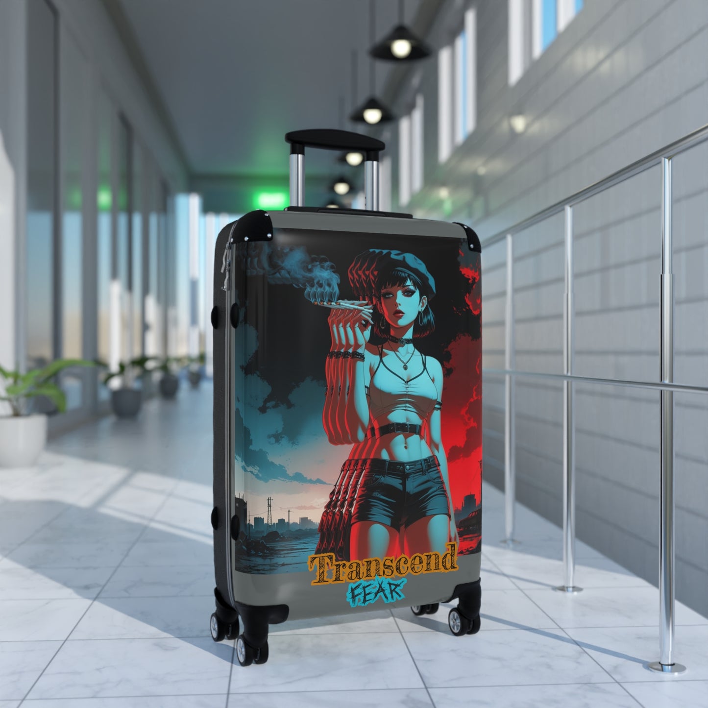 Transcend Fear Travel Suitcase – Stylish Luggage for Adventurers