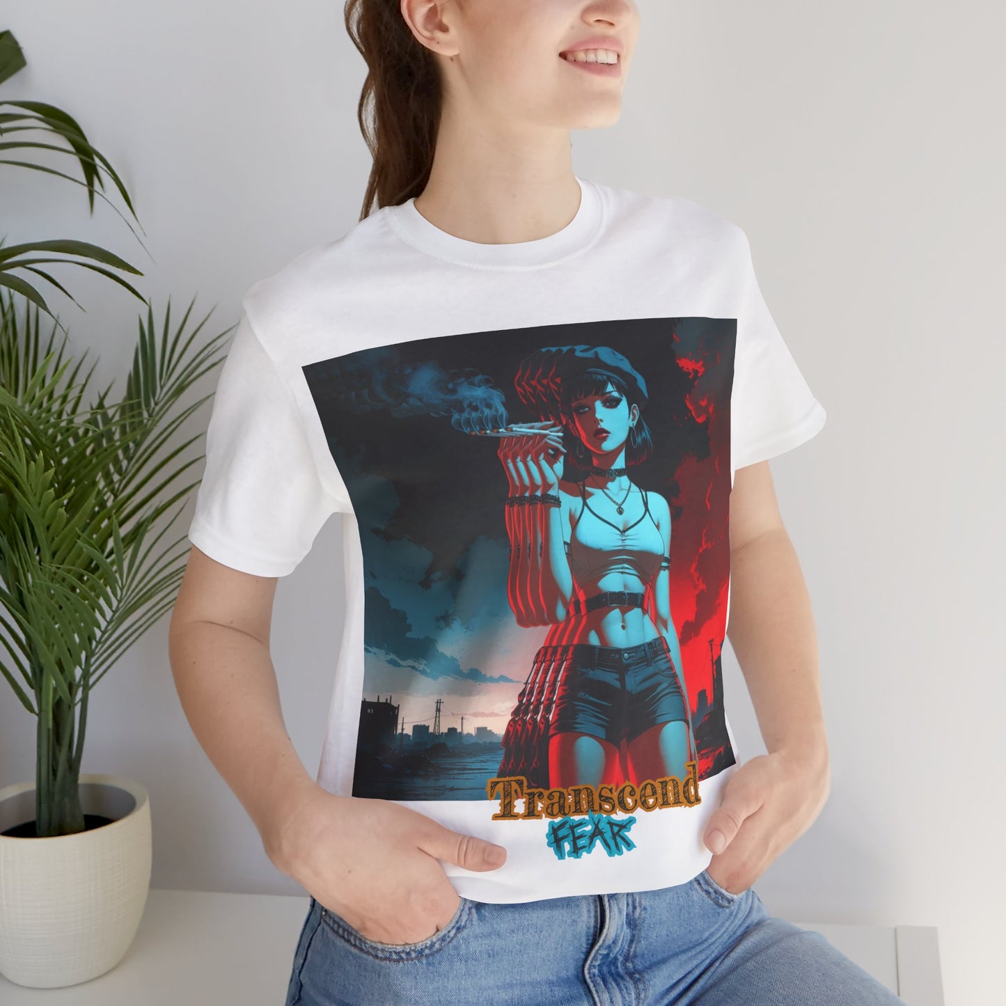 Transcend Fear Graphic Tee - Unisex Jersey Short Sleeve T-Shirt