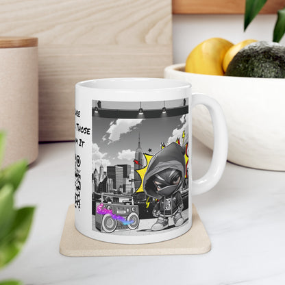 Don't Stop The Music | HD Graphic | Comic Style | Coffee | Tea | Hot Chocolate | 11oz | White Mug