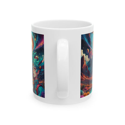 World Of Whimsy And Wonder | Abstract | Trippy Art | Shroomcore | Psychedelic | Coffee |  Tea |  Hot Chocolate | 11oz