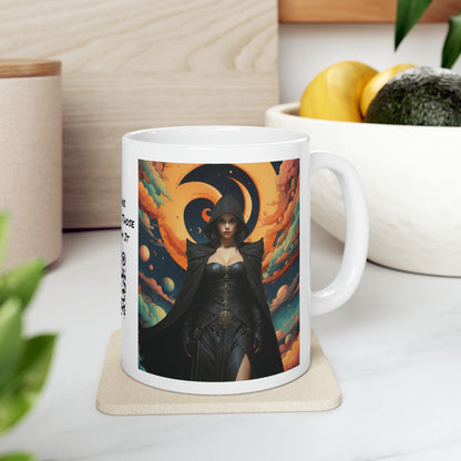 The Dark Mistress | HD Graphic | Fantasy | Anime | Gamer | Coffee | Tea | Hot Chocolate | 11oz | White Mug