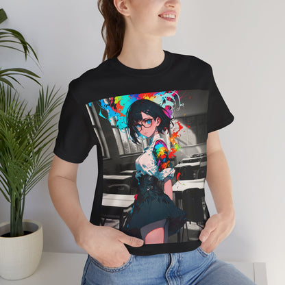 Back 2 Schoolgirl  | Anime | Mixed Medium | Unisex | Men's | Women's | Tee | T-Shirt