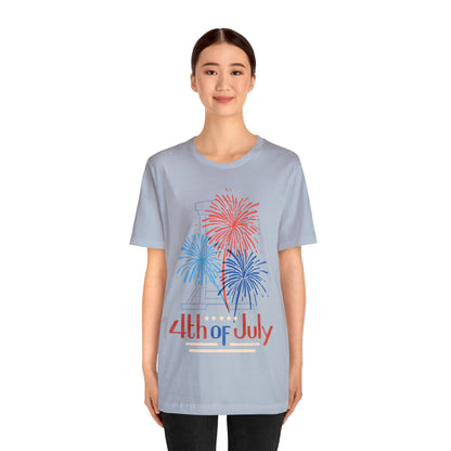Patriotic Gift | Fireworks | Independence Day | July 4th | July 14th |  Guillotine | USA | Freedom | America | Fourth of July | Bastille Day | France | Unisex | Men's | Women's | Tee | T-Shirt