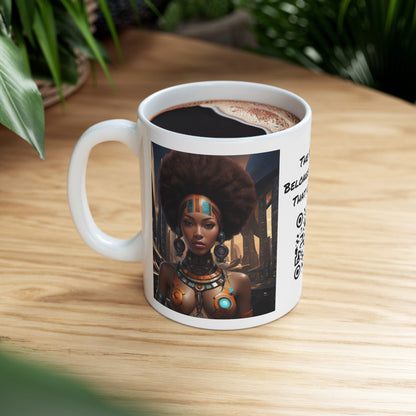 Soul Power | HD Graphic | Black Empowerment | Afro-Futurism | Coffee | Tea | Hot Chocolate | 11oz | White Mug