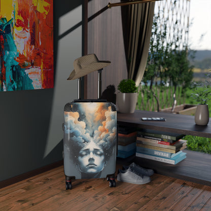 Artistic Cloud Dreamer Suitcase - Dreamy Cloud Design for Travelers