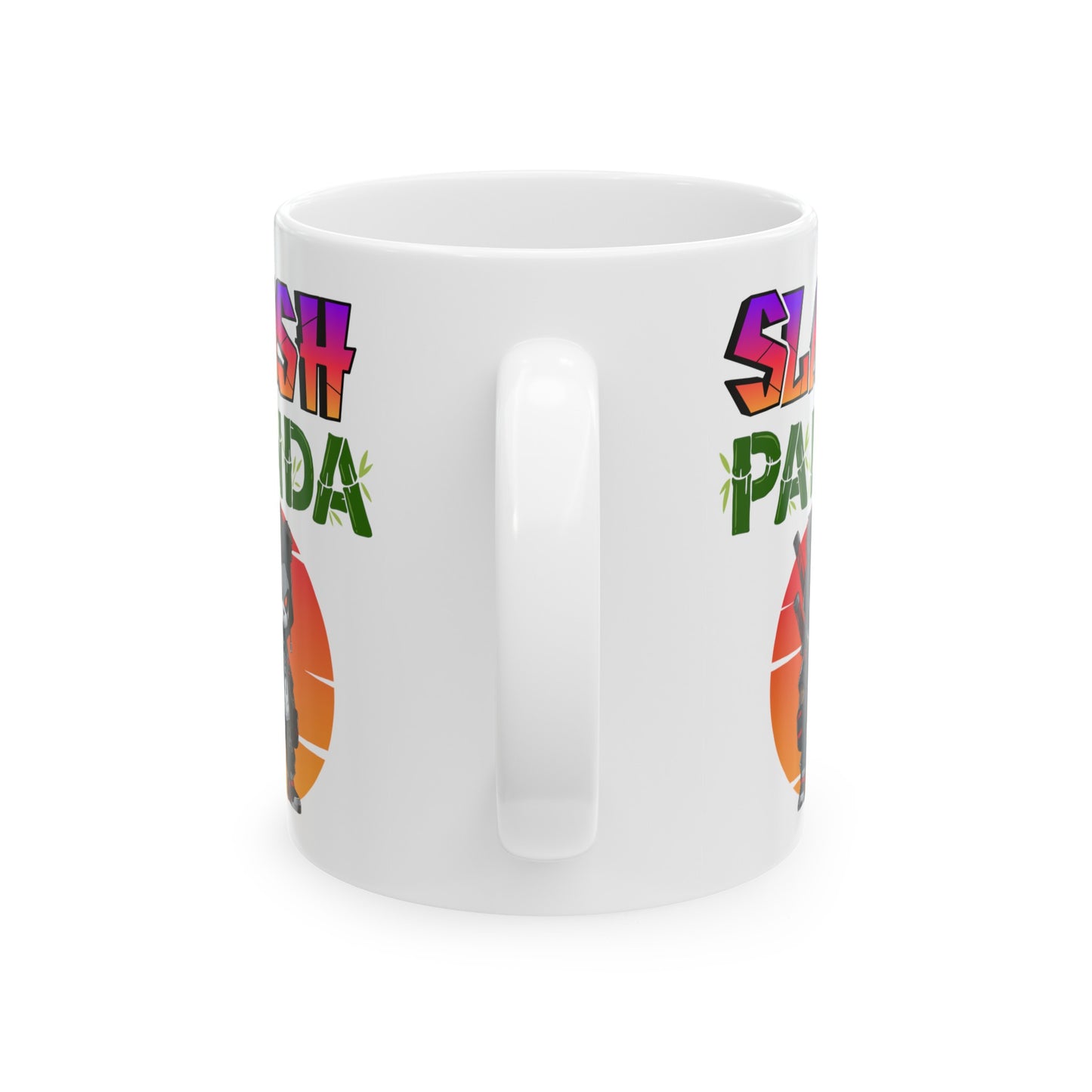 Slash Panda | Cute | Comic Book | Anime | Manga | Coffee | Tea | Hot Chocolate | 11oz | White Mug