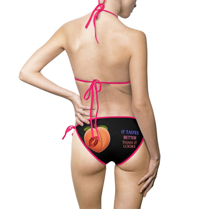 Stylish Women's Bikini Swimsuit - Vibrant Graphic Design for Beach & Pool