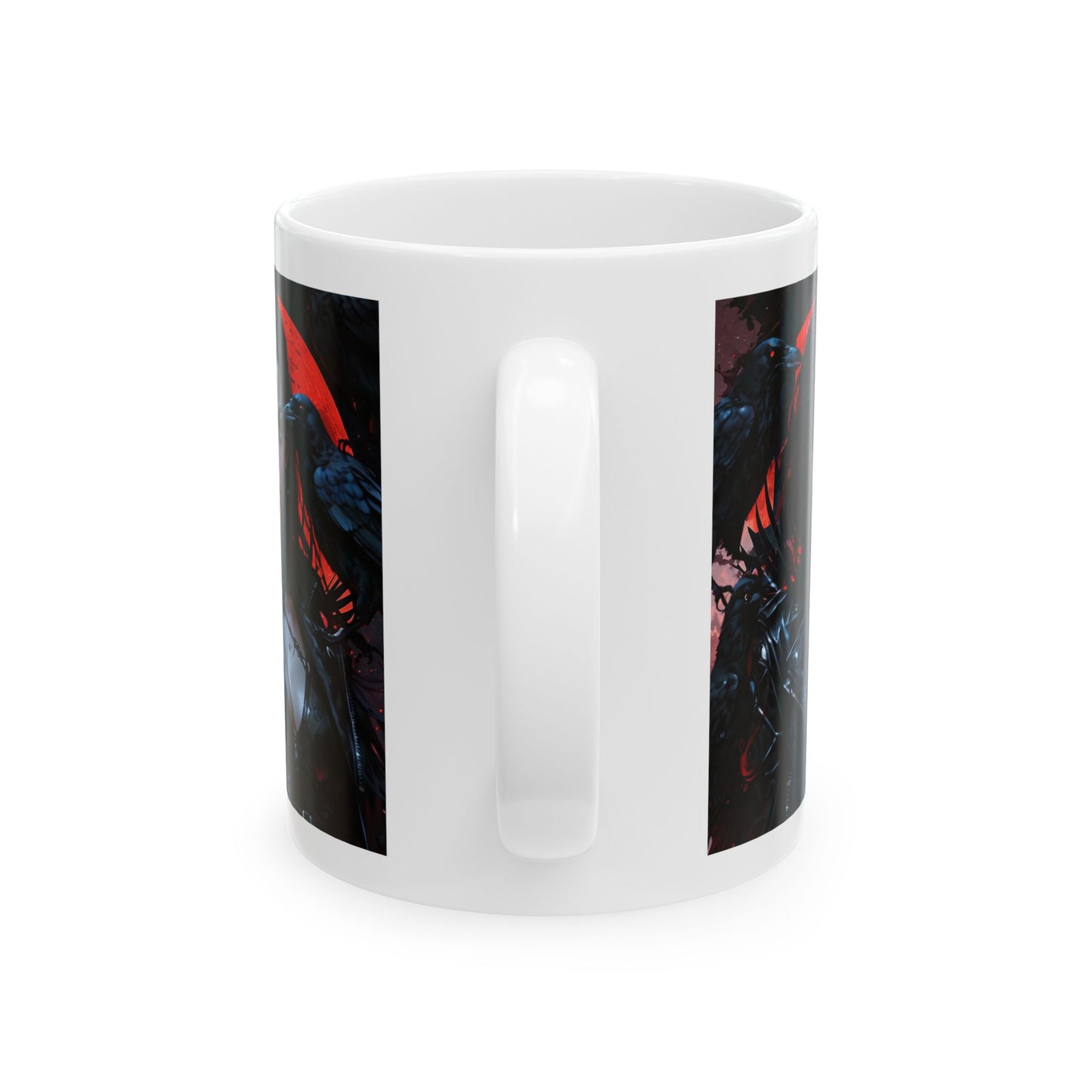Melancholy | HD Graphic | Dark Art | A Murder Of Crows | Goth | Coffee | Tea | Hot Chocolate | Ceramic Mug | 11oz