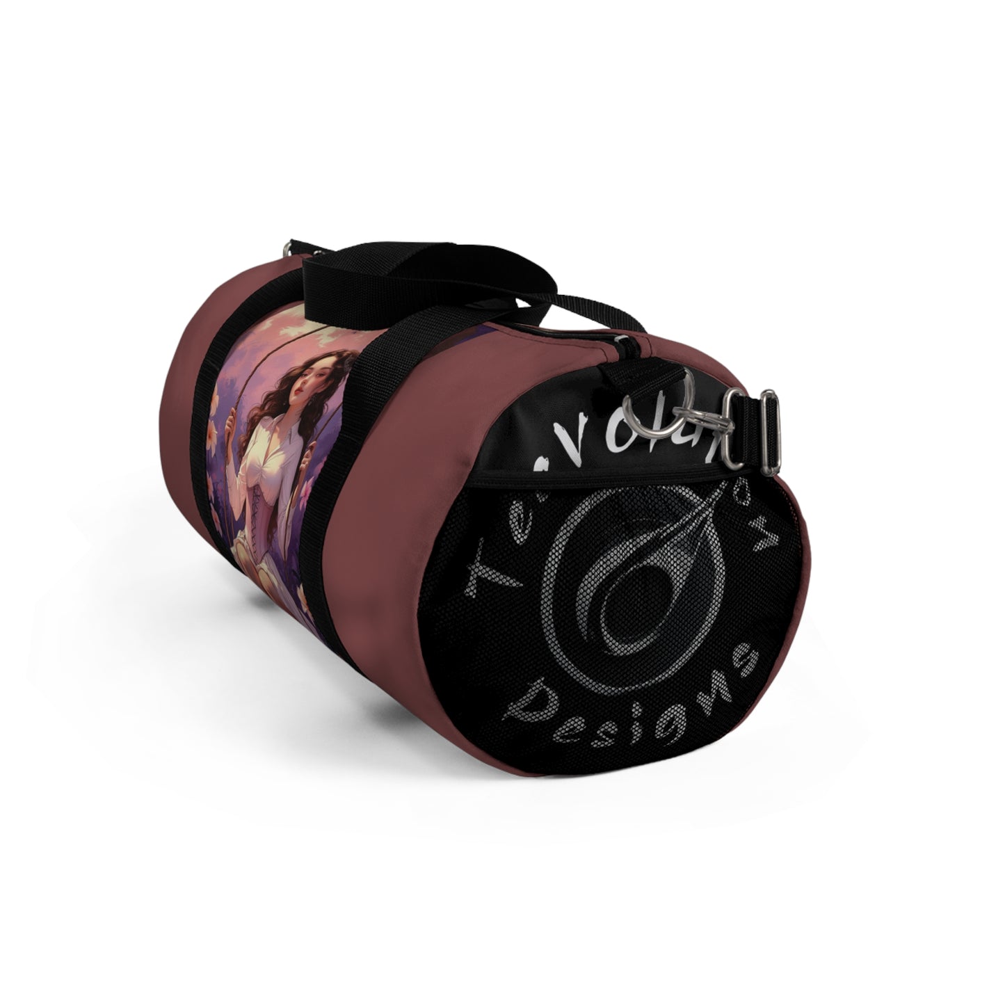 Garden Muse Duffel Bag - Elegant Artwork for Travel & Gym