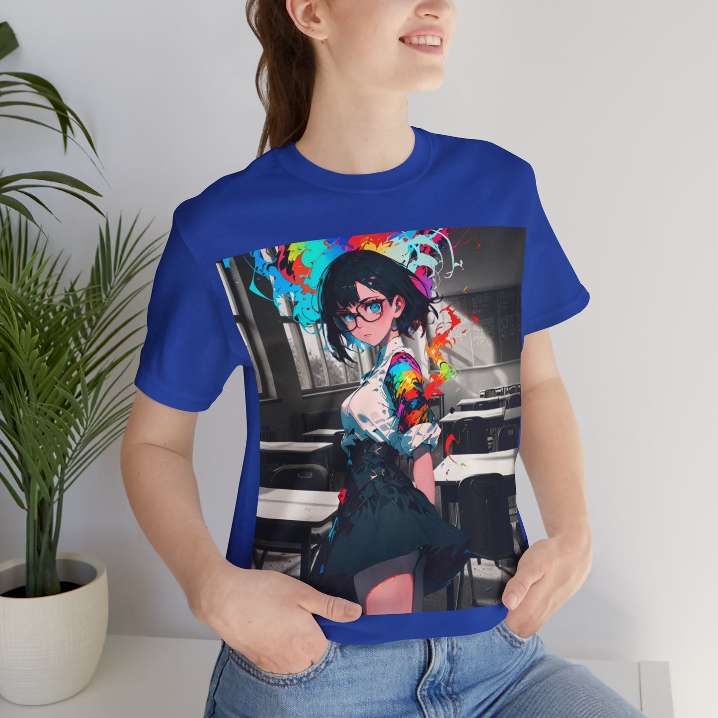 Back 2 Schoolgirl  | Anime | Mixed Medium | Unisex | Men's | Women's | Tee | T-Shirt
