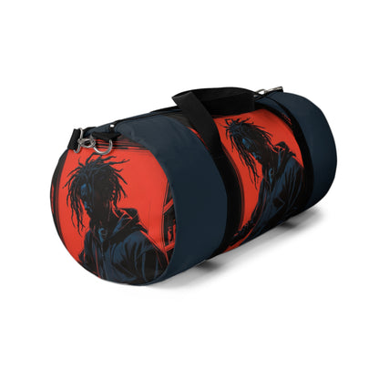 Urban Style Duffel Bag with Bold Graphic Design