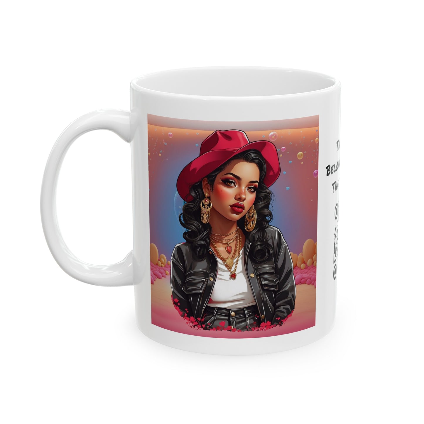 La Niña Dulce | HD Graphic | Latina | Fashionista | Coffee | Tea | Hot Chocolate | 11oz | White Mug