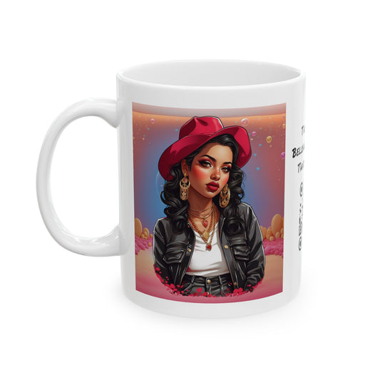 La Niña Dulce | HD Graphic | Latina | Fashionista | Coffee | Tea | Hot Chocolate | 11oz | White Mug