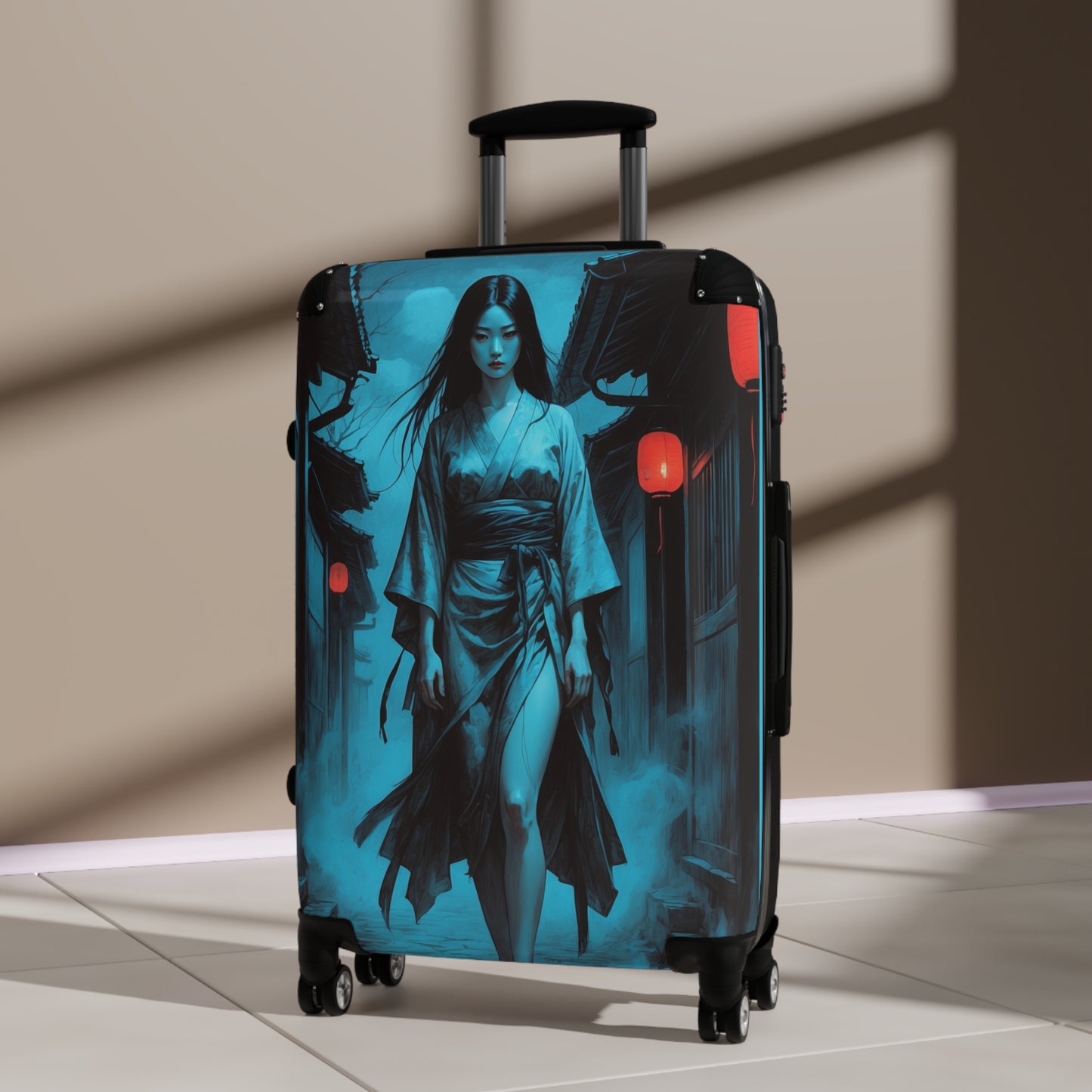 Asian-Inspired Design Suitcase - Perfect for Adventurers, Stylish Travel