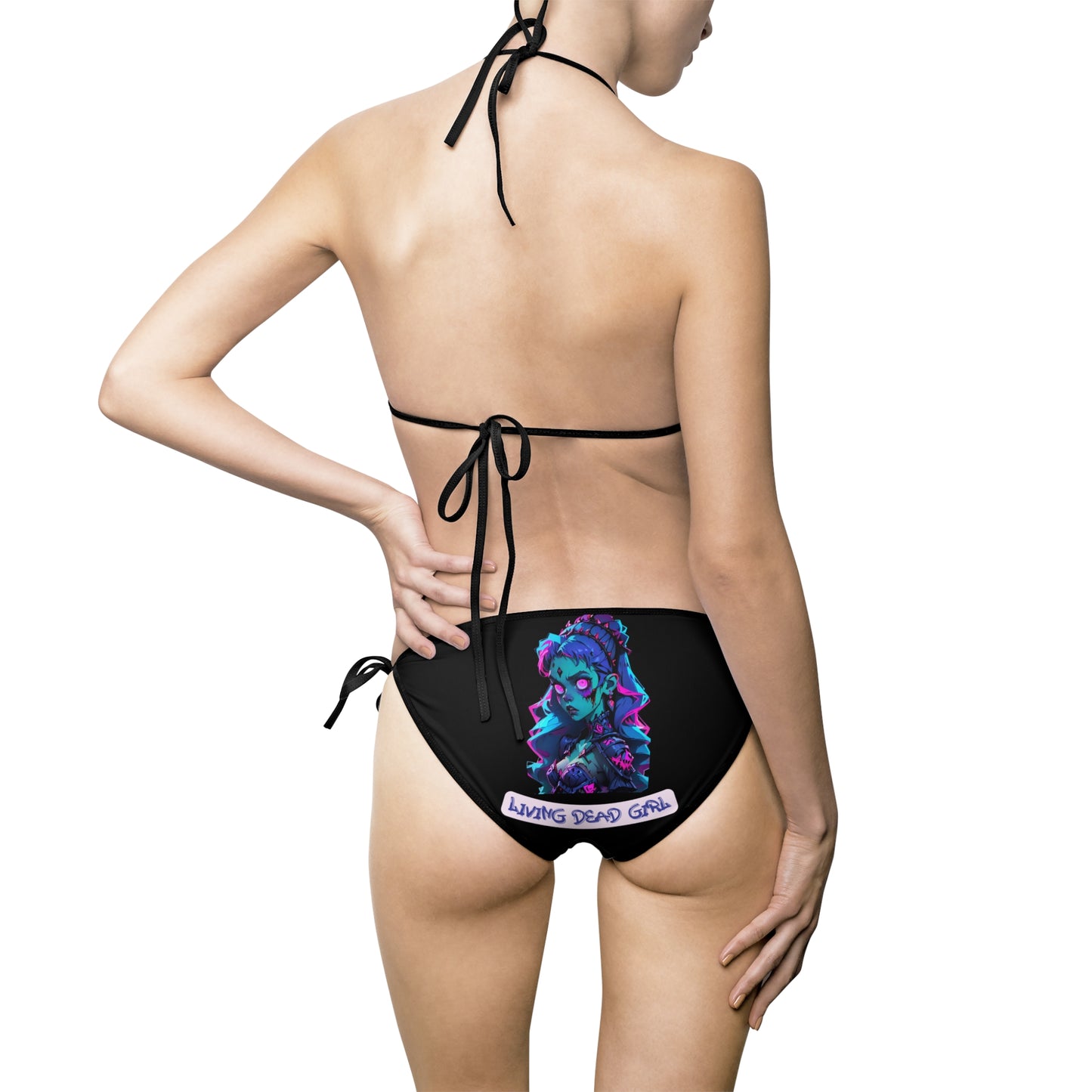 Vibrant Graphic Women's Bikini Swimsuit - Perfect for Beach Days and Summer Fun