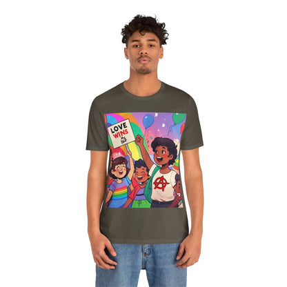 Love Wins | Inspirational | Anarchy | Alternative Living | Unisex | Men's | Women's | Tee | T-Shirt