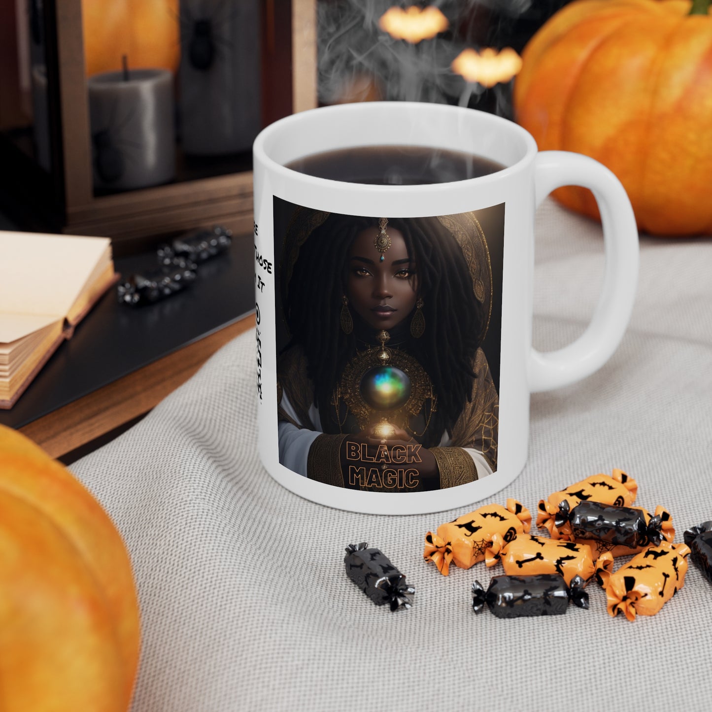 Black Magic Mug | Priestess | Afrocentric | HD Graphic | Teevolution | Strong Women | Coffee | Tea | Hot Chocolate | 11oz Black Mug | *Special Edition*