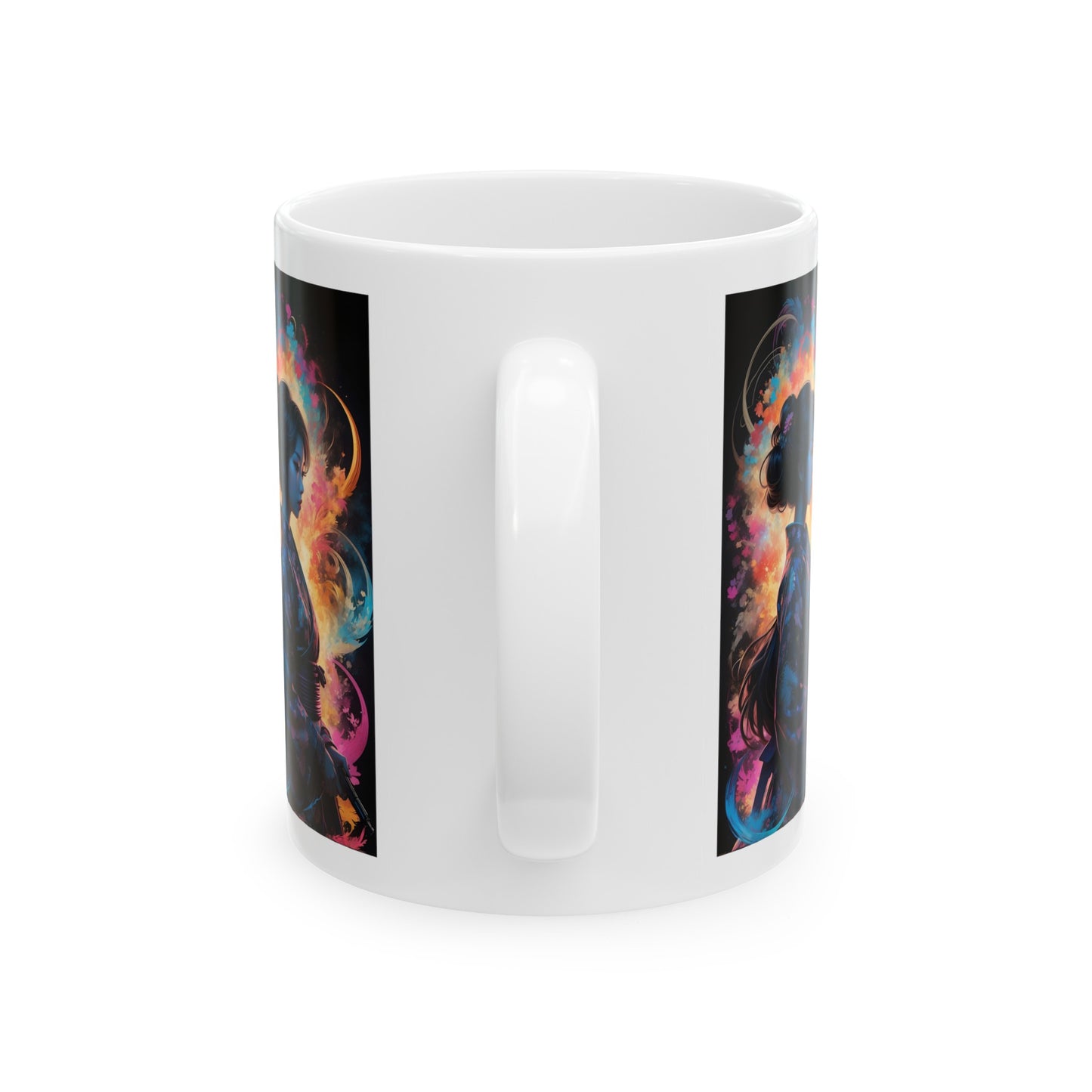 Gangster Geisha | Anime | HD Graphic | Trendy | Artwork | Coffee | Tea | Hot Chocolate | 11oz | White Mug