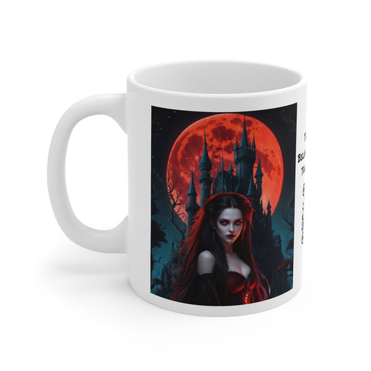 Succubus | Vampire | Goth | HD Graphic | Coffee | Tea | Hot Chocolate | 11oz | White Mug