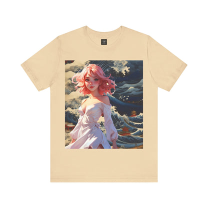 Waves of Beauty | HD Graphic | Pretty Girl | Japanese Art | Men's | Women's | Tee | T-Shirt