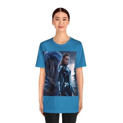 The Allure of Tomorrow | HD Graphic | Sci-Fi | Fantasy Girl | Tech Glam | Digital Beauty | Unisex | Men's | Women's | Tee | T-Shirt