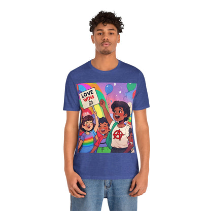 Love Wins | Inspirational | Anarchy | Alternative Living | Unisex | Men's | Women's | Tee | T-Shirt