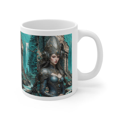Warrior Princess | HD Graphic | Fantasy | Anime | Coffee | Tea | Hot Chocolate | 11oz | White Mug