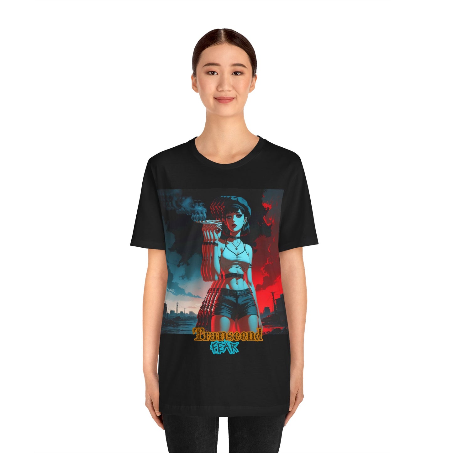 Transcend Fear Graphic Tee - Unisex Jersey Short Sleeve T-Shirt
