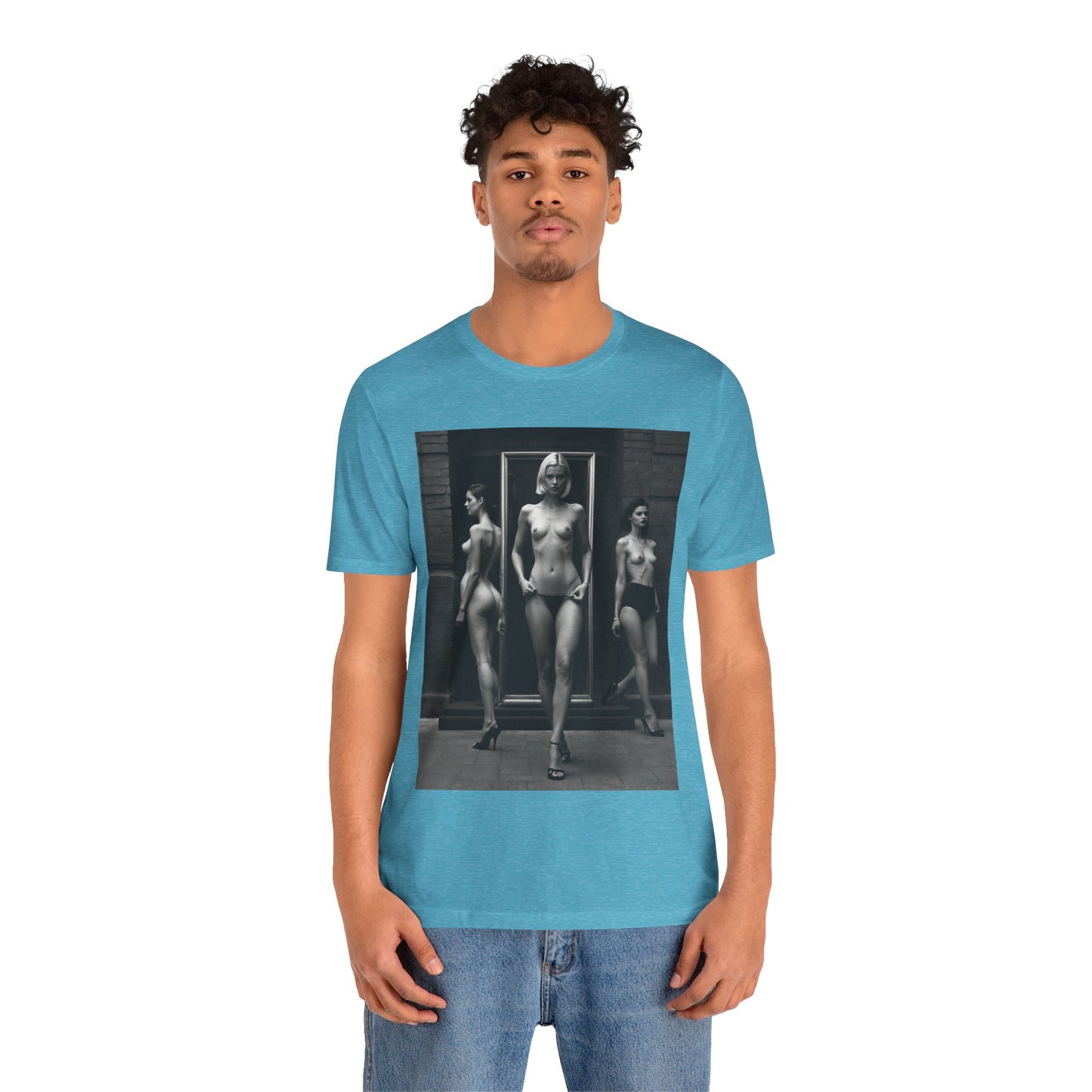 Black And White Beauties | Photorealism | Art | Nudes| Models | Fashion | HD Graphics | Unisex | Men's | Women's | Tee | T-Shirt