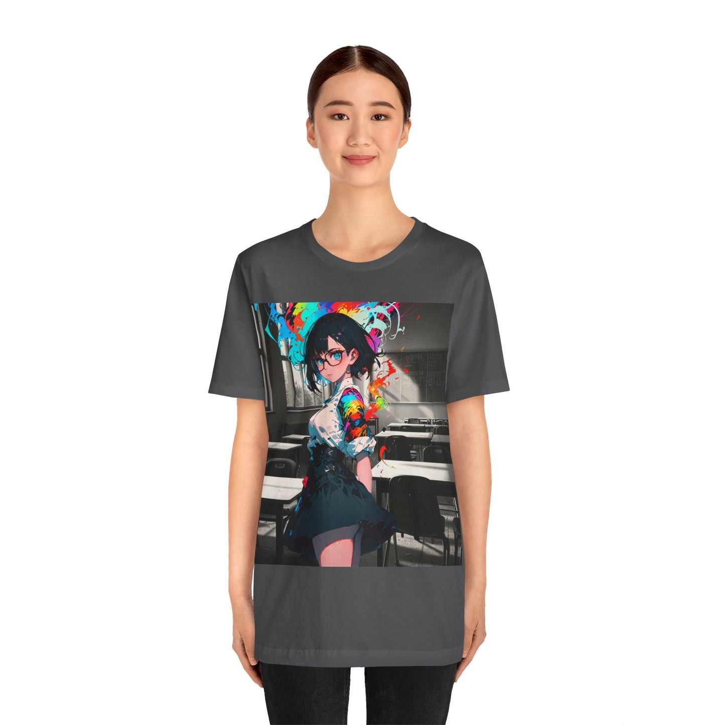 Back 2 Schoolgirl  | Anime | Mixed Medium | Unisex | Men's | Women's | Tee | T-Shirt