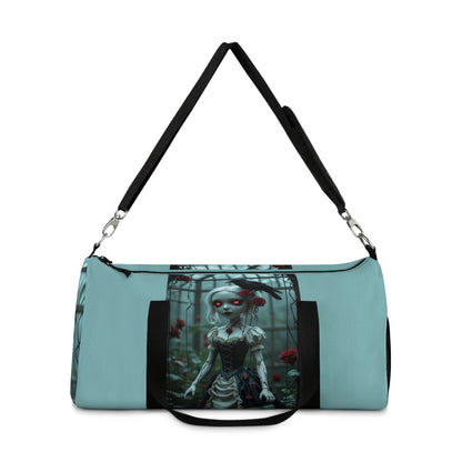 Gothic Doll Duffel Bag - Unique Travel and Gym Bag