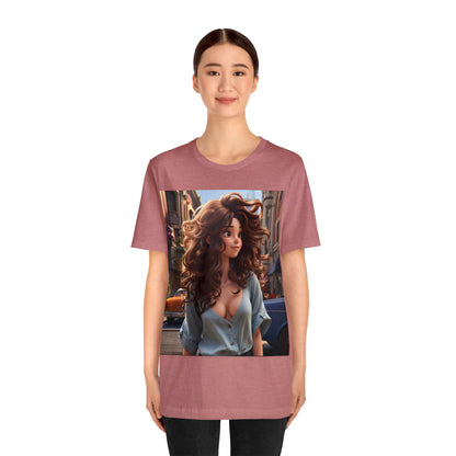 City Girl In A Digital World | Pixar Style Animation | Dream Girl | HD Graphic | Girl Power | Unisex | Men's | Women's | Tee | T-Shirt