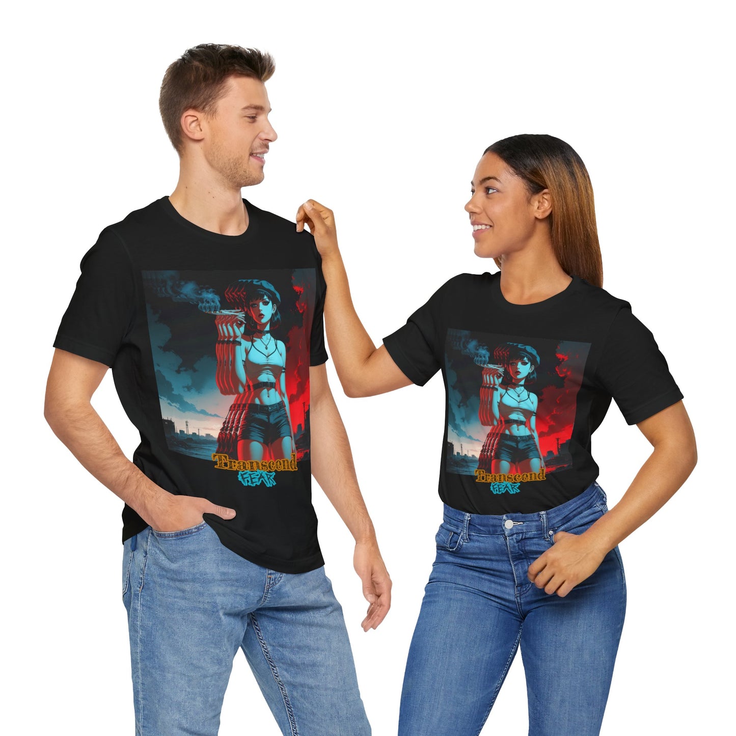 Transcend Fear Graphic Tee - Unisex Jersey Short Sleeve T-Shirt