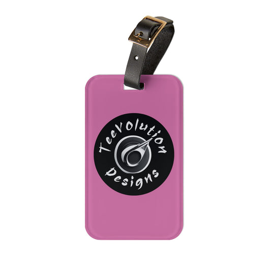 Personalized Travel Luggage Tag - Unique Pink Design for Adventurers