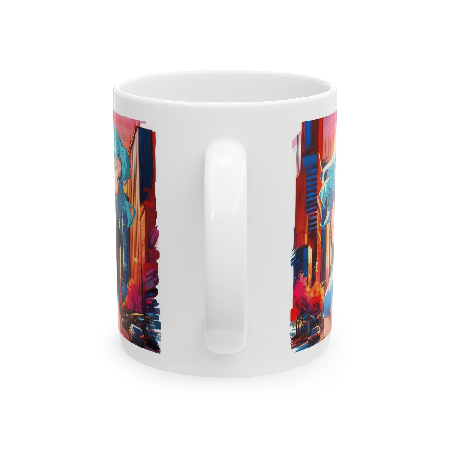 Manhattan Sunset | HD Graphic | Anime |New York City Vibes | NYC | Coffee |  Tea |  Hot Chocolate | 11oz