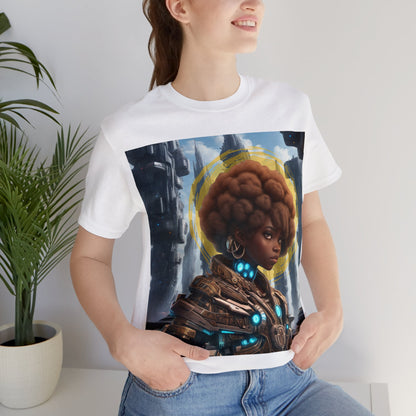 Afro-Future | HD Graphic | Sci-Fi | Black Character | Warrior | Unisex | Men's | Women's | Tee | T-Shirt