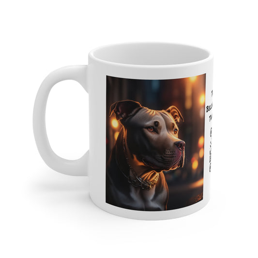 Man's Best Friend | Pitbull | HD | Dog Lover Gift | Pittie | Coffee | Tea | Hot Chocolate | Ceramic Mug | 11oz